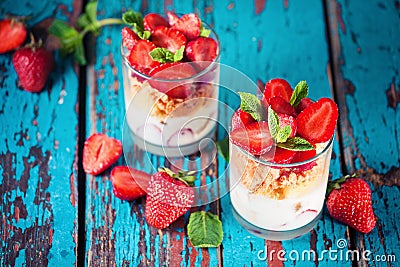 Eton mess dessert Stock Photo