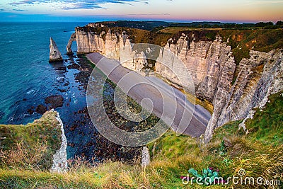 Etretat, Normandy Stock Photo