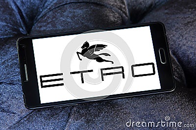 Etro fashion brand logo Editorial Stock Photo