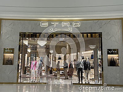 Etro store at Place Vendome Mall in Lusail, near Doha, Qatar Editorial Stock Photo