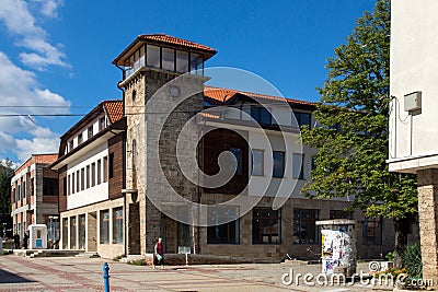 Panoramic view of town of Etropole, Sofia Province, Bulgaria Editorial Stock Photo