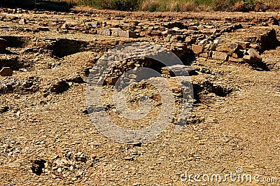 Etruscan ruins in Italy Stock Photo