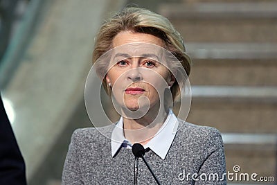 EU Commission President Ursula von der Leyen Editorial Stock Photo