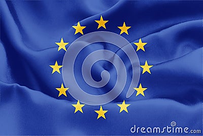 EU Europe Flag Stock Photo