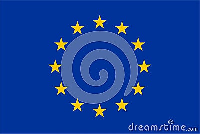 EU Europe Flag Stock Photo