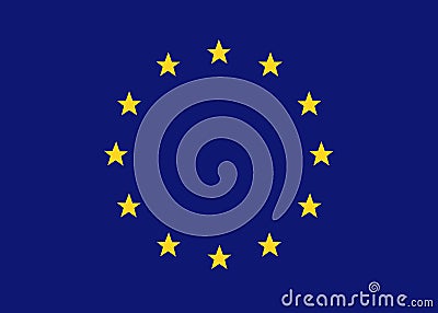 EU flag Vector Illustration