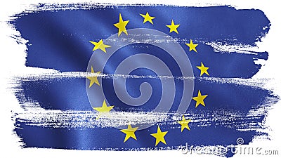 EU Flag Waving - European Union Background Stock Photo