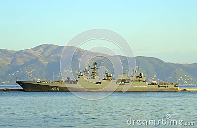 EU Naval Force flagship, FS Siroco Editorial Stock Photo