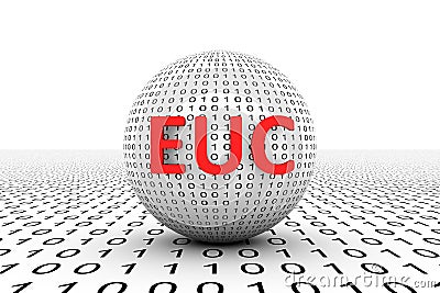 EUC conceptual sphere Cartoon Illustration