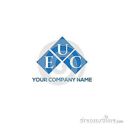EUC letter logo design on white background. EUC creative initials letter logo concept. EUC letter design Vector Illustration