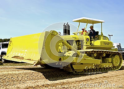 Euclid TC-12 bulldozer in a parade Editorial Stock Photo