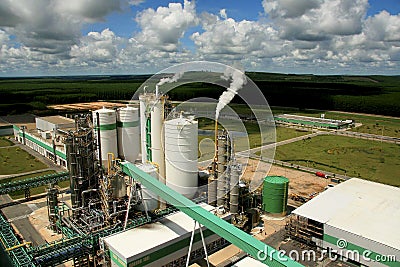 Veracel Celulose Factory in Eunapolis Editorial Stock Photo