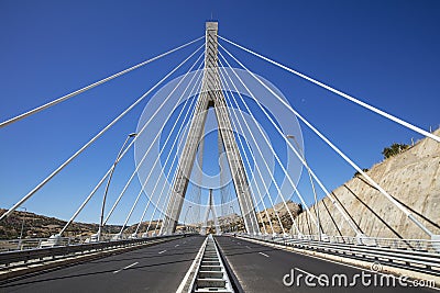 Nissibi bridge in the evening Stock Photo