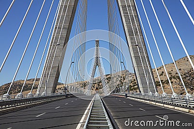 Nissibi bridge in the evening Stock Photo