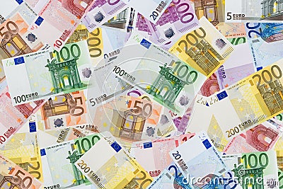 Euro background Stock Photo