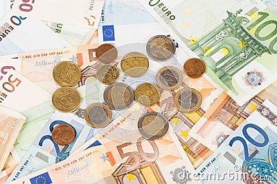 Euro background Stock Photo