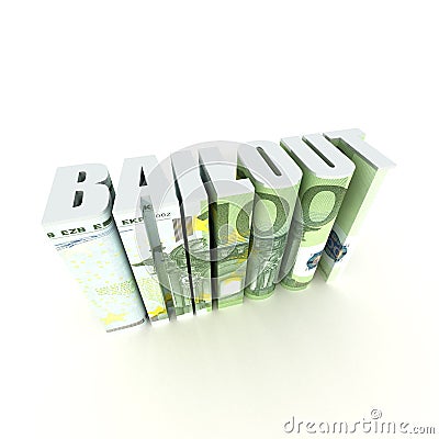 Euro Bailout Stock Photo