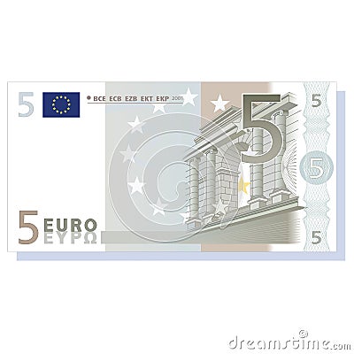 euro banknote Vector Illustration