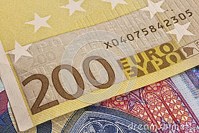 200 euro banknote Stock Photo