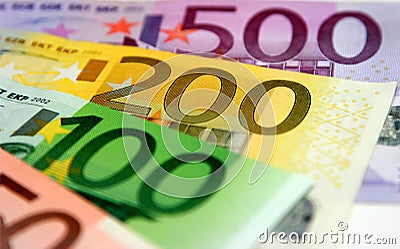 Euro banknotes Stock Photo