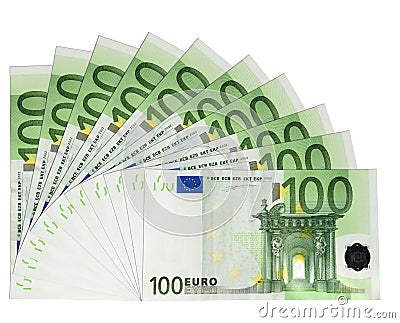 Euro banknotes Stock Photo