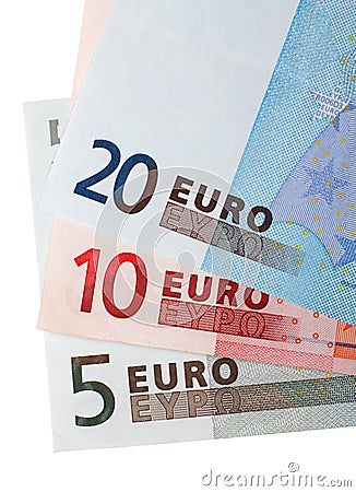 Euro banknotes money Stock Photo