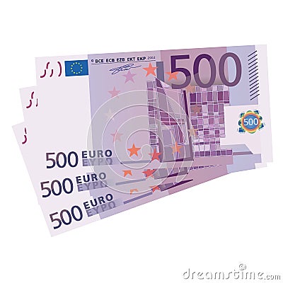 500 Euro bills Stock Photo