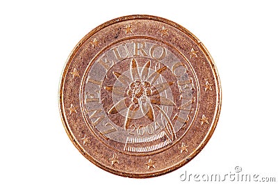 Euro Cents Stock Photo