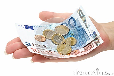 Euro Change Stock Photo