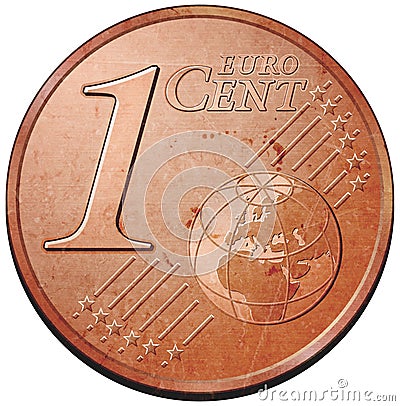 Euro coin Cartoon Illustration