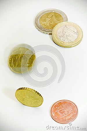 Euro coins Stock Photo