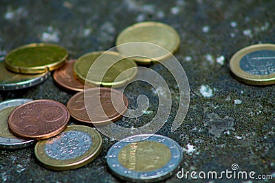 Euro coins Stock Photo