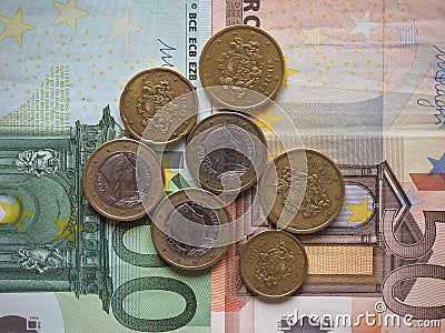 Euro coins released by Latvia Stock Photo