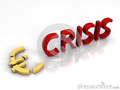 Euro Crisis Stock Photo