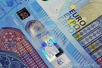 Euro currency banknotes new design Stock Photo