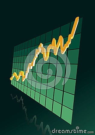 Euro-dollar rate of exchange Vector Illustration