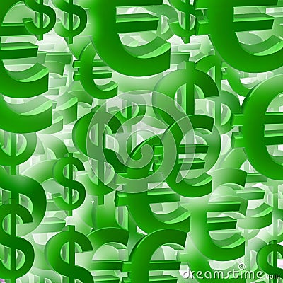 Euro dollar symbol patten Stock Photo