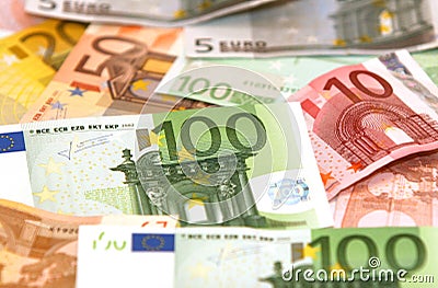 Euro money backround Cartoon Illustration