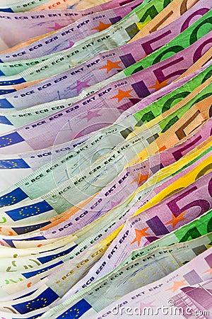 Euro money - bank notes Stock Photo