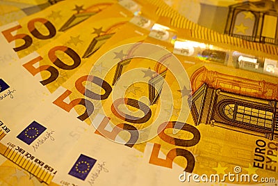 50 Euro. Money of the European Union Stock Photo