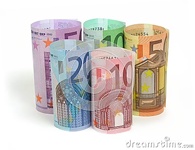 Euro notes Stock Photo