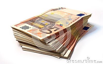 50 euro notes Stock Photo