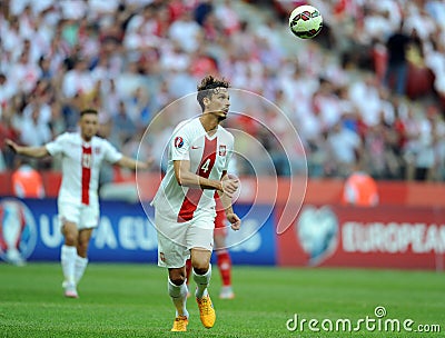 EURO 2016 qualify Poland vs Georgia Editorial Stock Photo