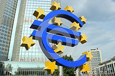 Euro Sign Editorial Stock Photo