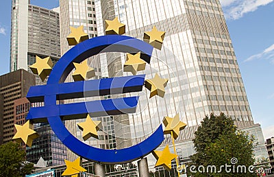 Euro Sign Editorial Stock Photo