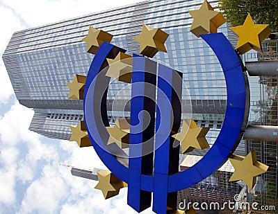 Euro Sign Editorial Stock Photo