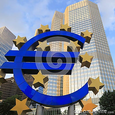 Euro sign - stock photo Editorial Stock Photo