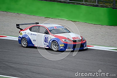 Euro V8 Series Lexus ISF driven at Monza Editorial Stock Photo