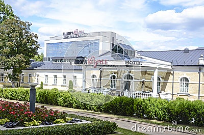 Europa Royale hotel in Druskininkai, Lithuania Editorial Stock Photo