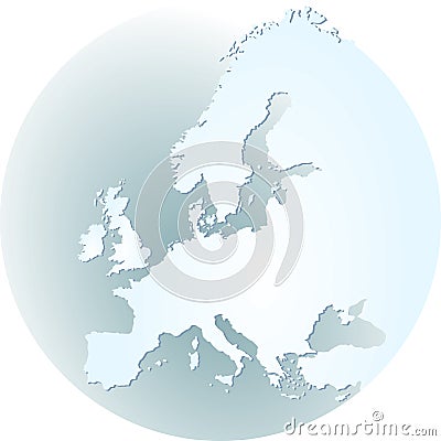 Europe atlas Vector Illustration